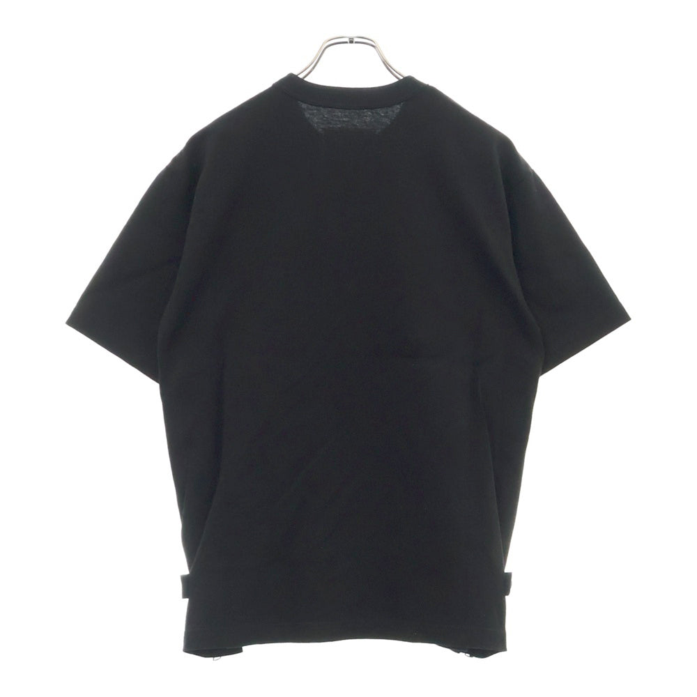Sacai(サカイ) 24SS Cotton Jersey T-Shirt コットンジャージー半袖Tシャツ ブラック 24-03377M