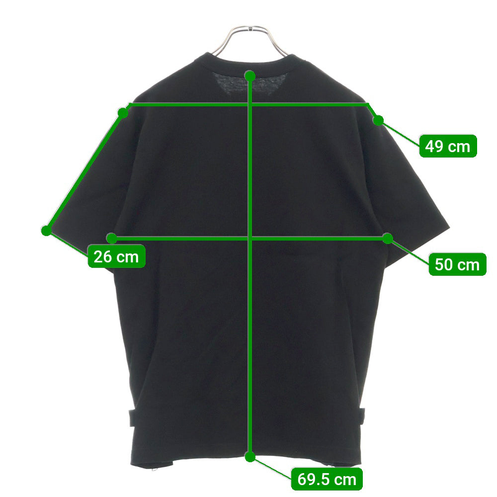 Sacai(サカイ) 24SS Cotton Jersey T-Shirt コットンジャージー半袖Tシャツ ブラック 24-03377M