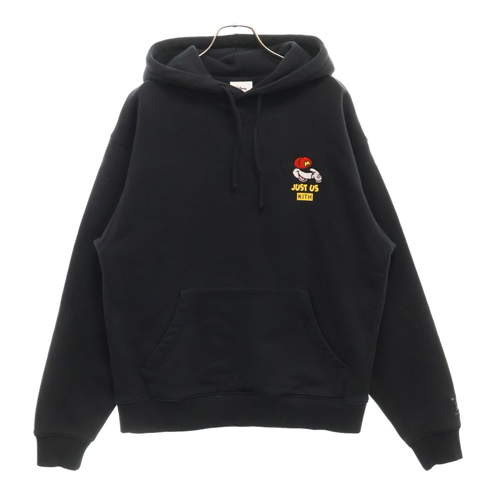 KITH(キス) ×Disney Just Us Williams 3 Hoodie ディズニー ジャスト ウィリアムス スウェット プルオーバーパーカー ブラック KHM031751