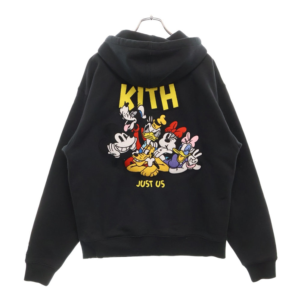 KITH(キス) ×Disney Just Us Williams 3 Hoodie ディズニー ジャスト ウィリアムス スウェット プルオーバーパーカー ブラック KHM031751