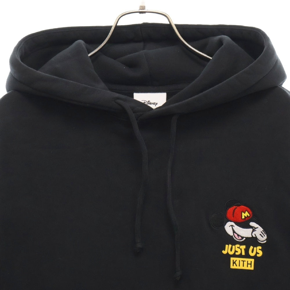 KITH(キス) ×Disney Just Us Williams 3 Hoodie ディズニー ジャスト ウィリアムス スウェット プルオーバーパーカー ブラック KHM031751