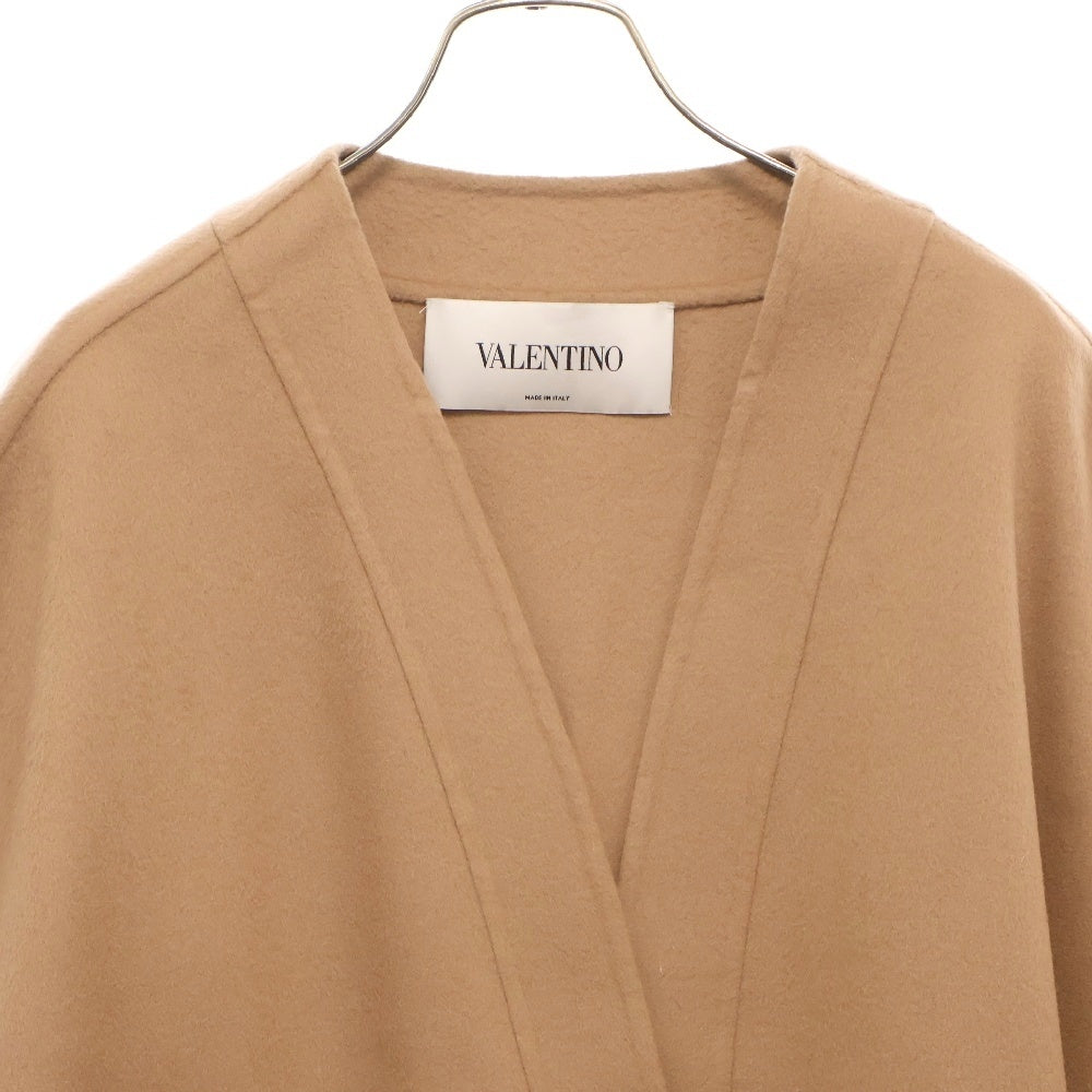 VALENTINO(ヴァレンチノ) カシミヤ ウール ケープ ポンチョ ブラウン レディース KB3CE0J015E