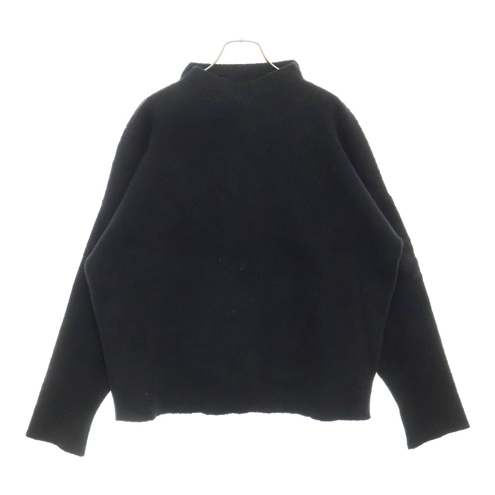 CHROME HEARTS(クロムハーツ) ハラコクロスパッチ ハイネック ニットセーター ブラック