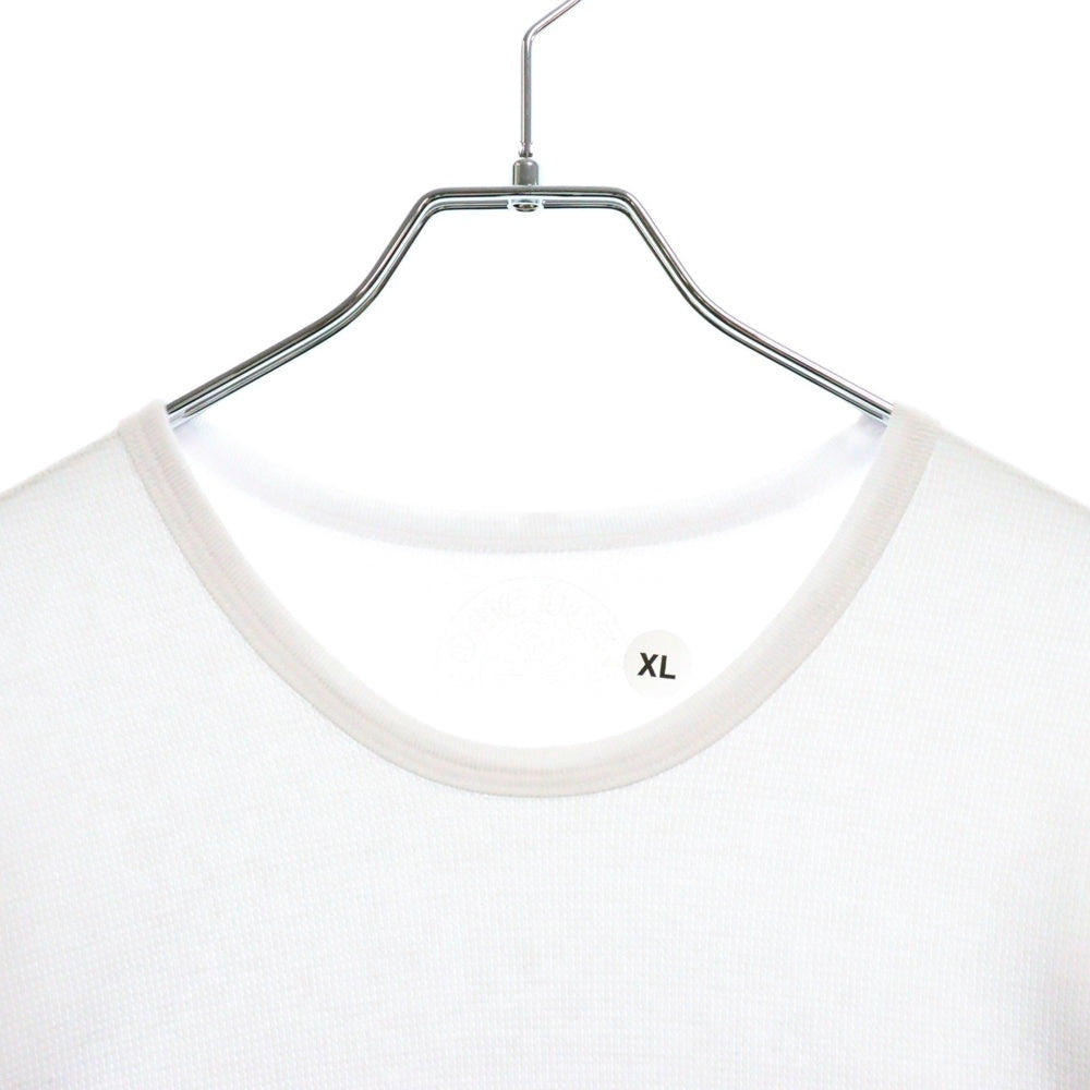 CHROME HEARTS(クロムハーツ) Horseshoe Arm Floral Thermal L/S Tee ホースシュー アームフローラル サーマル長袖Tシャツ ロンT ホワイト
