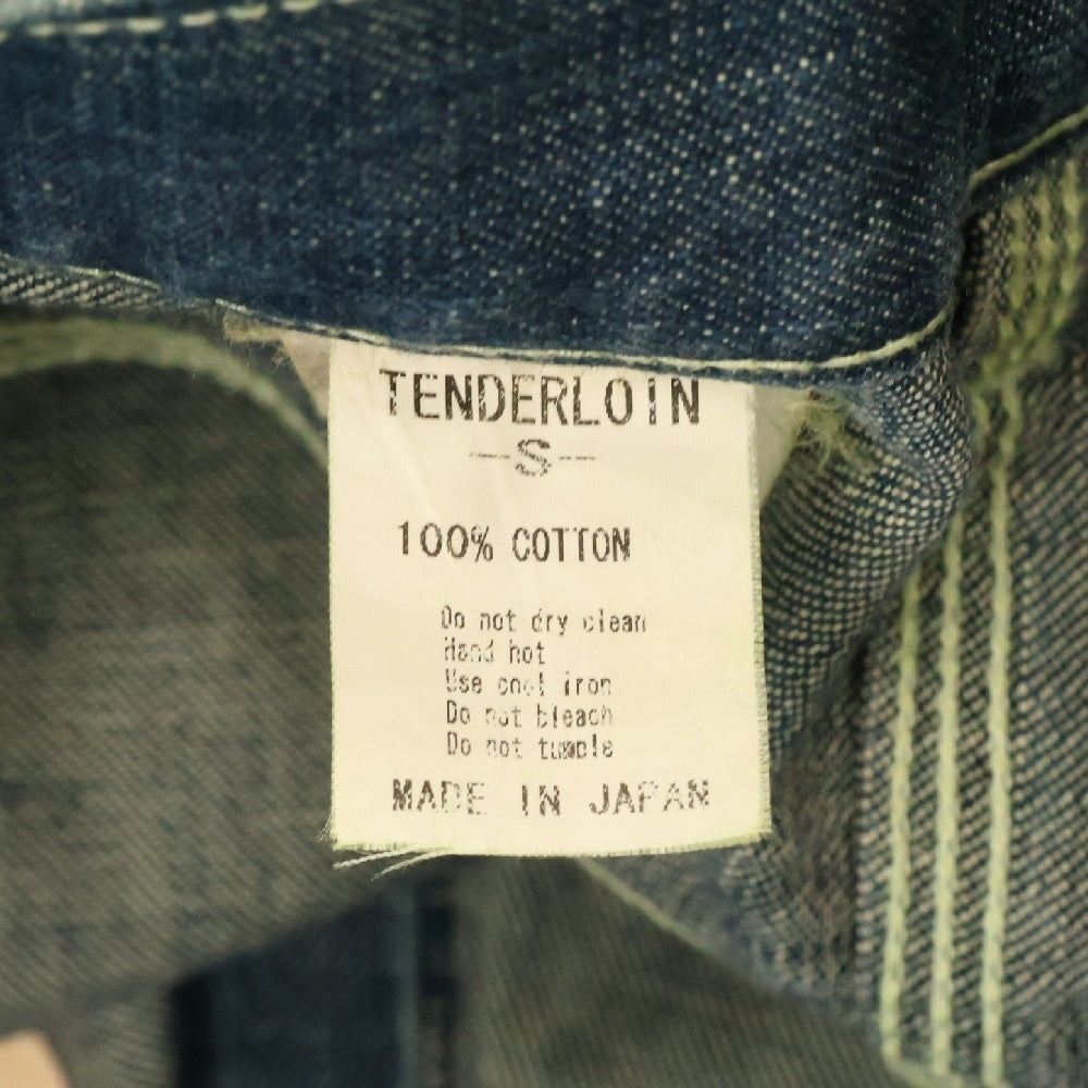 TENDERLOIN(テンダーロイン) Teeタグ レザーパッチ デニム ペインターパンツ インディゴ