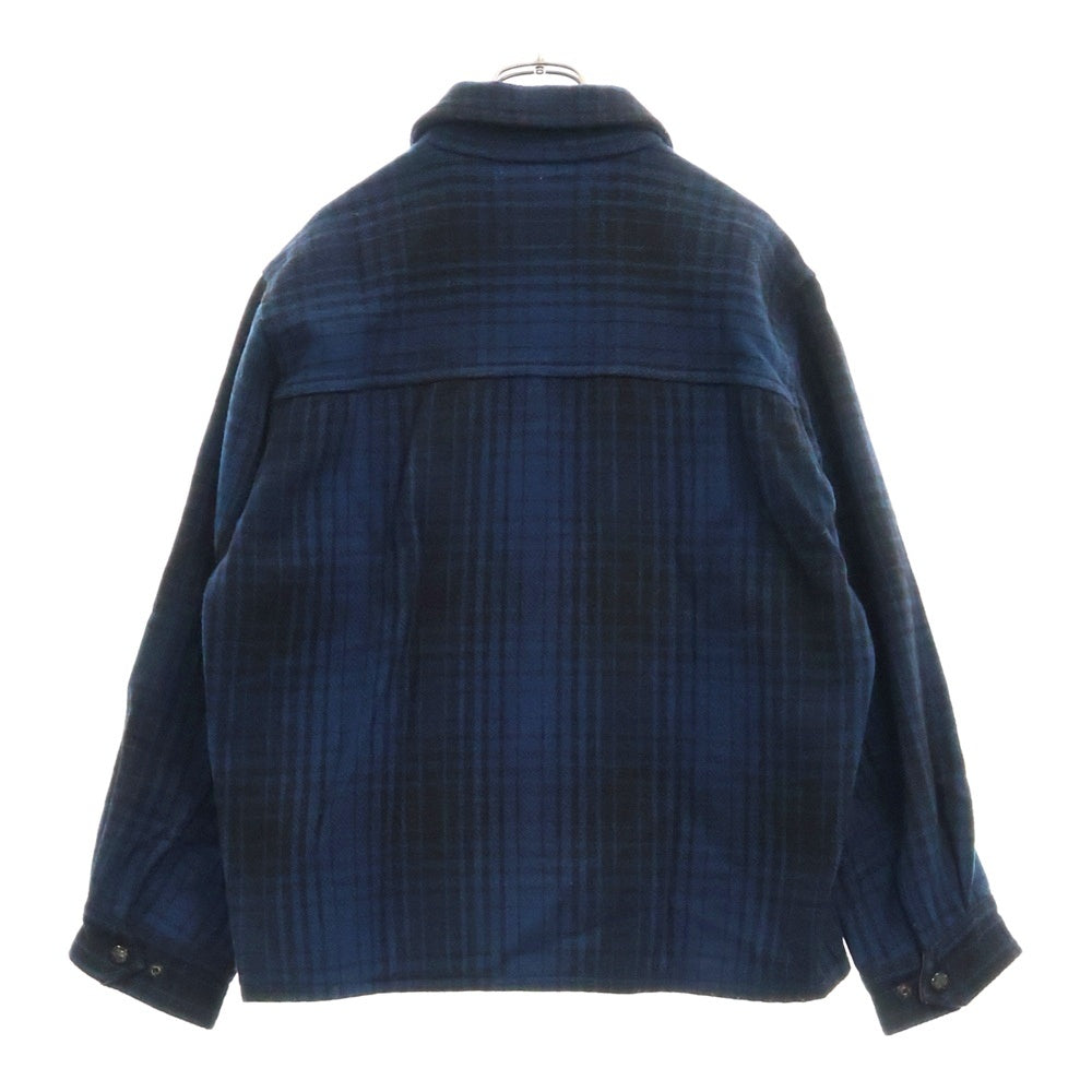 TENDERLOIN(テンダーロイン) 11AW T-BEAR WOOL JKT ベア ウール チェック ジャケット ブルー