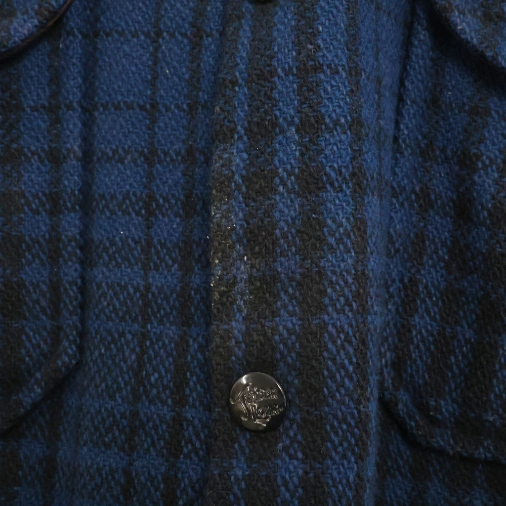 TENDERLOIN(テンダーロイン) 11AW T-BEAR WOOL JKT ベア ウール チェック ジャケット ブルー
