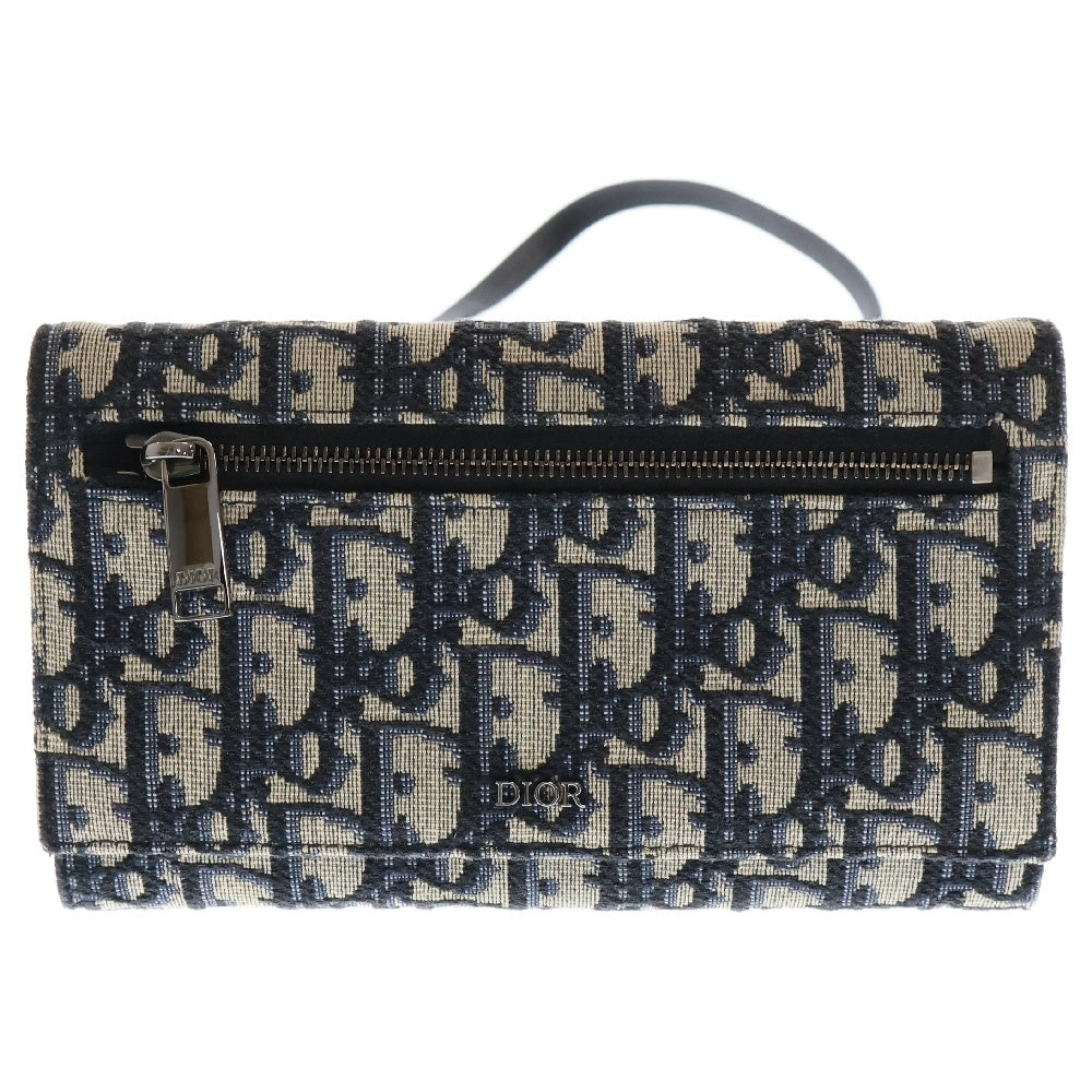 DIOR(ディオール) Trotter トロッター オブリーク コンパクト ショルダーウォレット ショルダーバッグ ベージュ 24-BO-0199