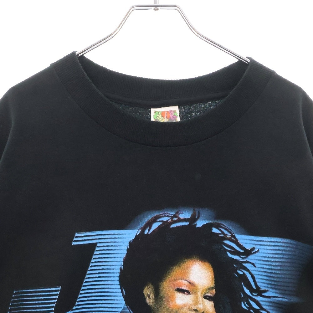 VINTAGE(ヴィンテージ) 00s JANET JACKSON ALL FOR YOU TOUR ジャネットジャクソン ツアー 両面プリント 半袖Tシャツ カットソー ブラック