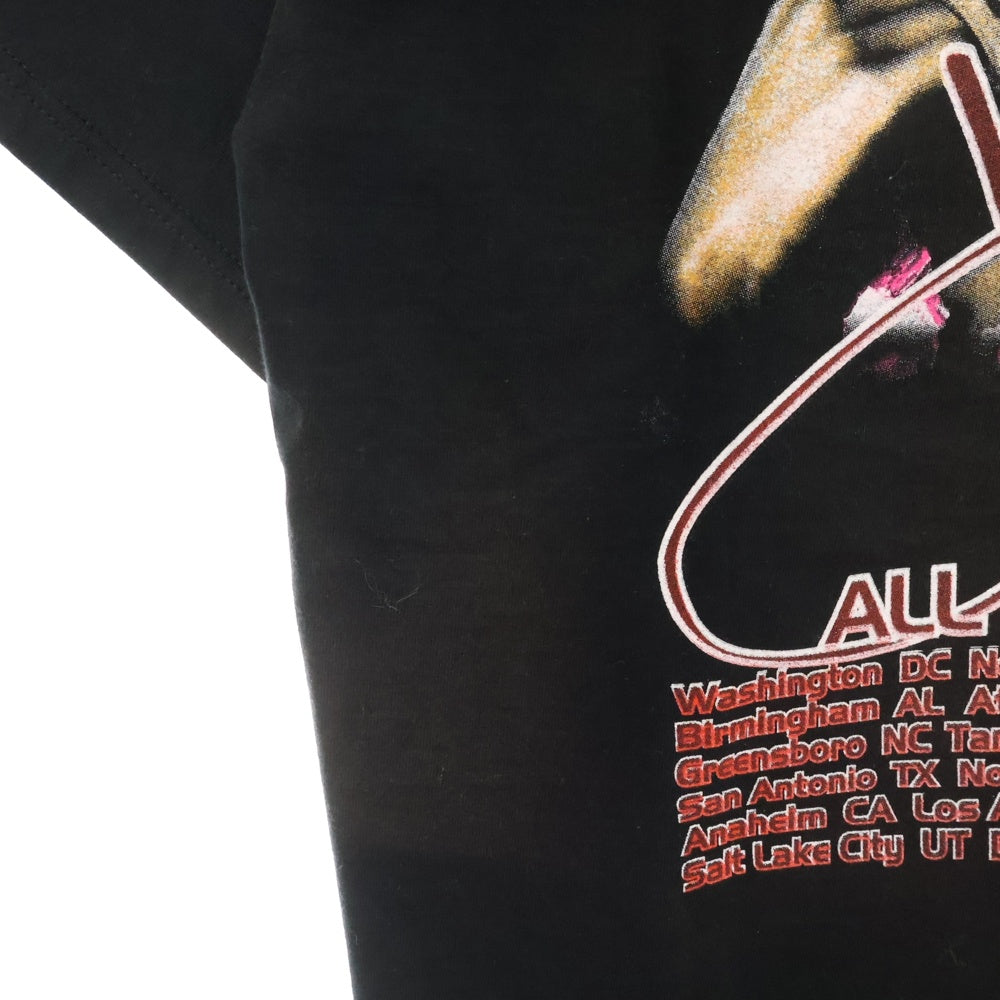 VINTAGE(ヴィンテージ) 00s JANET JACKSON ALL FOR YOU TOUR ジャネットジャクソン ツアー 両面プリント 半袖Tシャツ カットソー ブラック