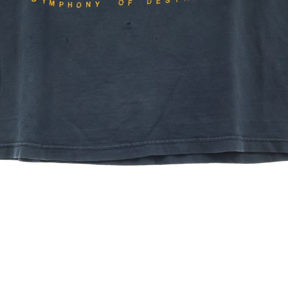 VINTAGE(ヴィンテージ) 90s MEGADETH SYMPHONY OF DISTRUCTION メガデス 狂乱のシンフォニー 両面プリント 半袖Tシャツ カットソー ブラック