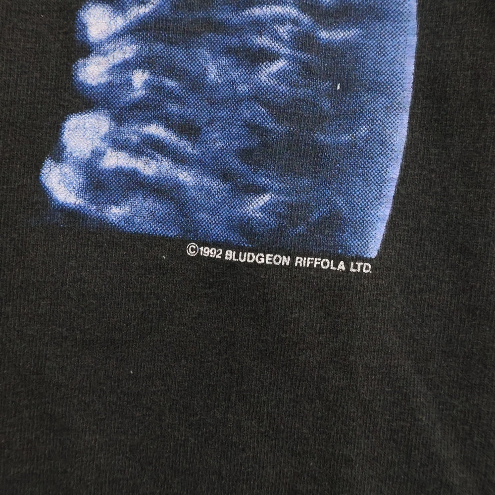 VINTAGE(ヴィンテージ) 90s DEF LEPPARD ADRENALIZE デフ レパード アドレナライズ 両面プリント 半袖Tシャツ カットソー ブラック