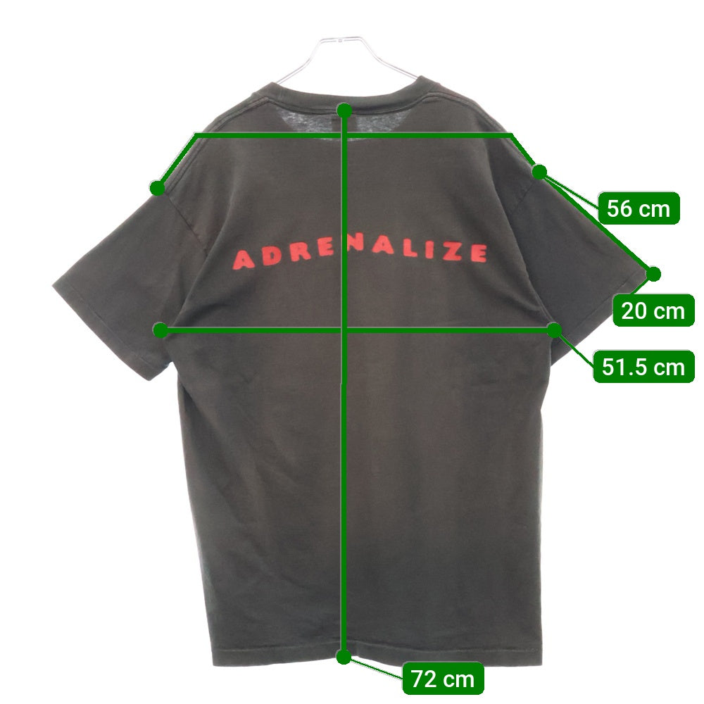 VINTAGE(ヴィンテージ) 90s DEF LEPPARD ADRENALIZE デフ レパード アドレナライズ 両面プリント 半袖Tシャツ カットソー ブラック
