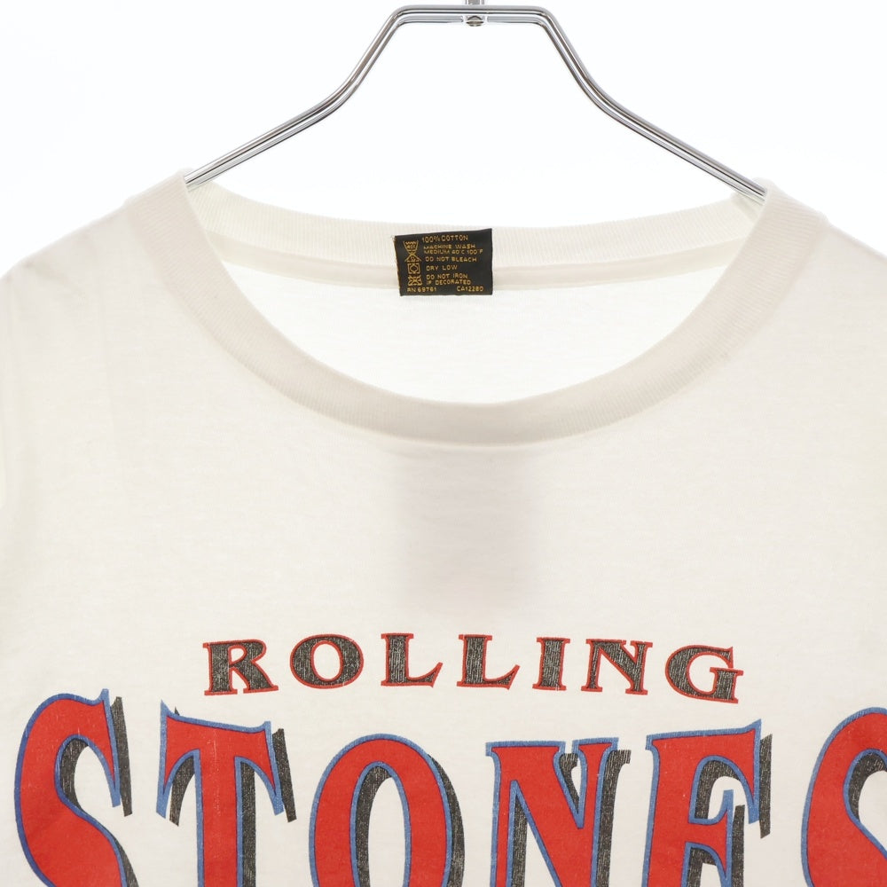 VINTAGE(ヴィンテージ) 90s ROLLING STONES VOODOO LOUNGE TOUR ローリングストーンズ ツアー プリント 半袖Tシャツ カットソー ホワイト