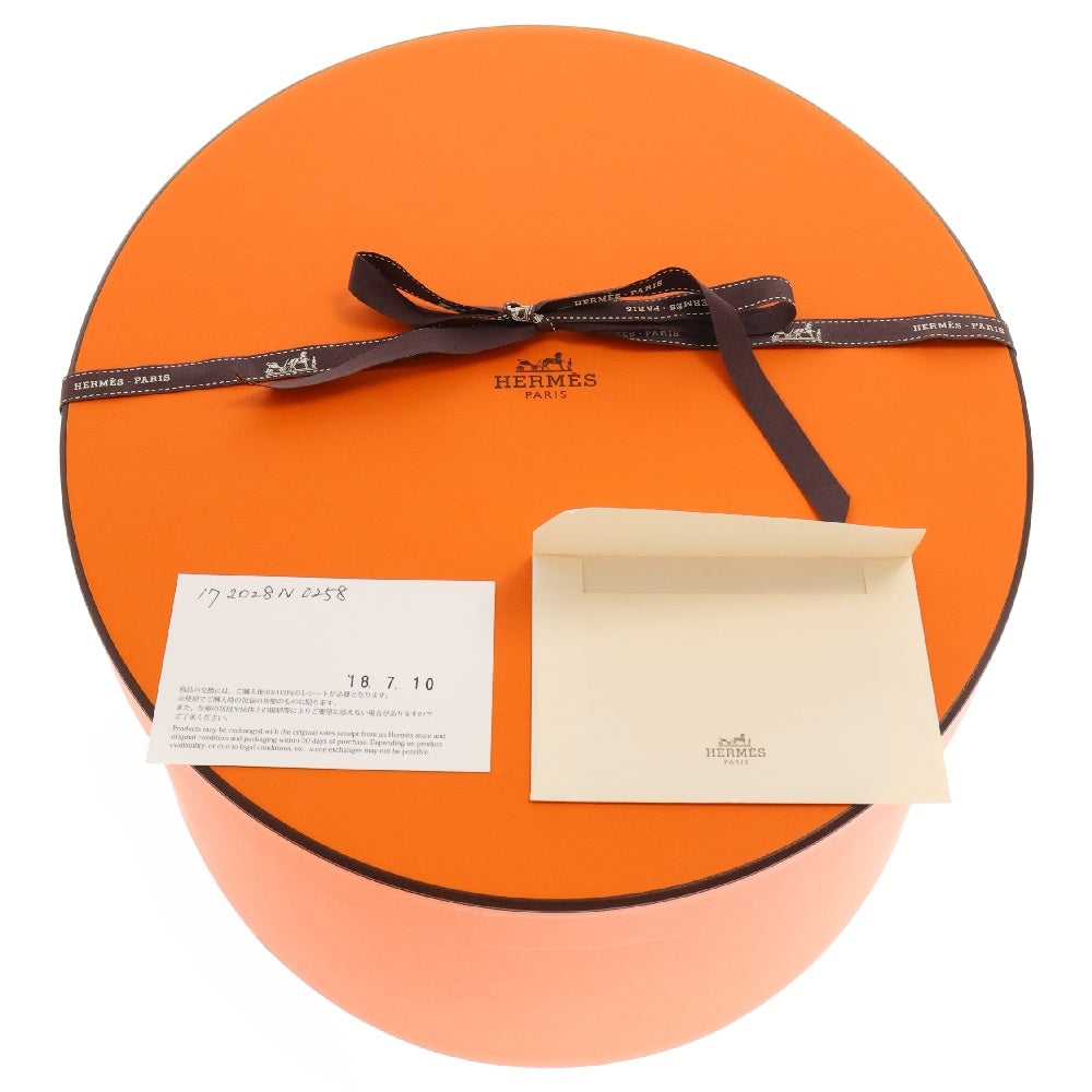 HERMES(エルメス) ウール シープレザー ボーラーハット 帽子 ブラック