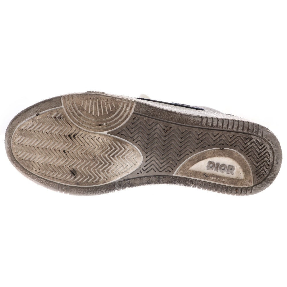 DIOR(ディオール) B57 MID TOP CALF DO JACQUARD ミッドトップ カーフレザー ジャガード スニーカーシューズ グレー/ホワイト 3SH141ZXU86043