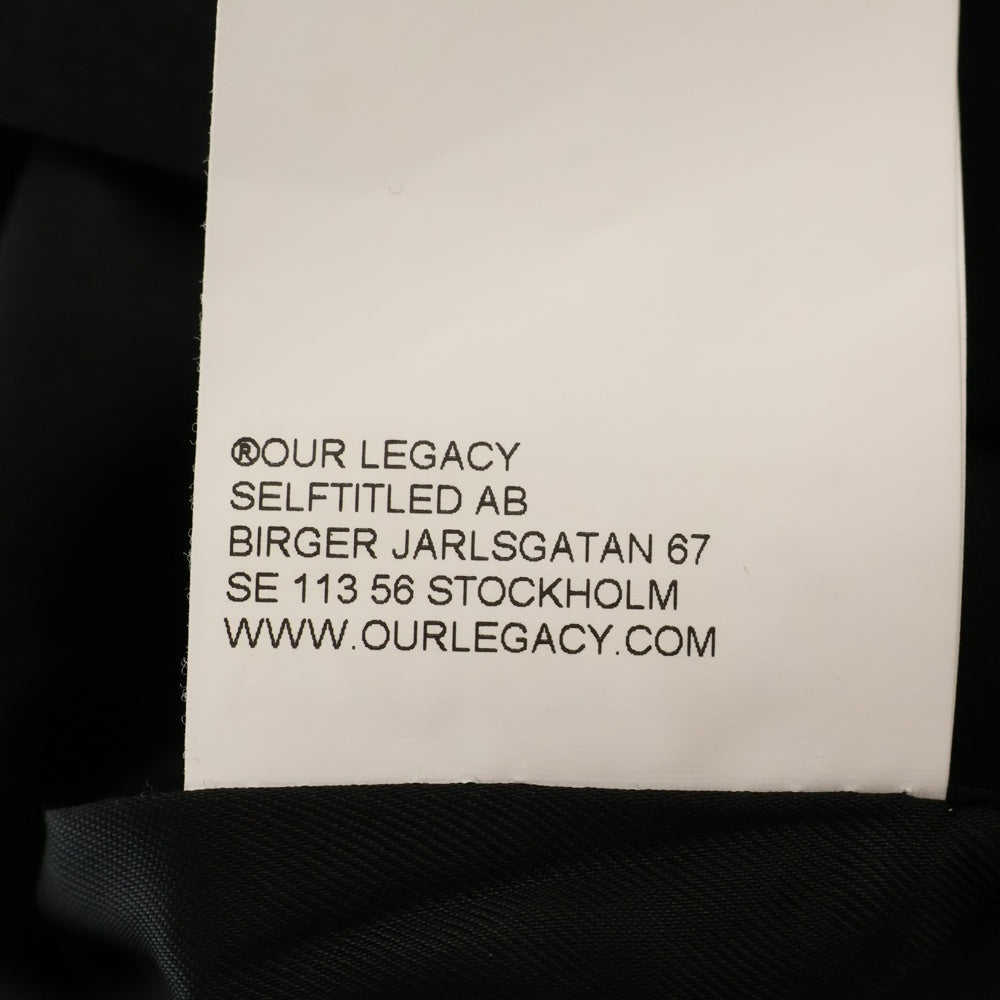OUR LEGACY(アワーレガシー) MINI JACKET ジップアップ ミニジャケット ブラック M2230MBW