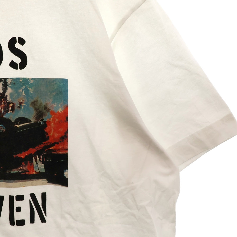 Palm Angels(パームエンジェルス) フォトプリント クルーネック 半袖Tシャツ カットソー ホワイト PMAA001S18084018