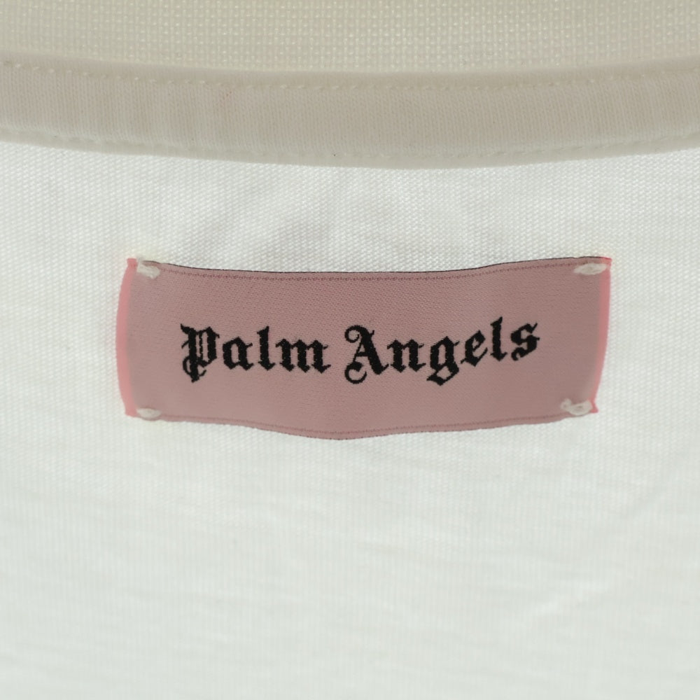 Palm Angels(パームエンジェルス) フォトプリント クルーネック 半袖Tシャツ カットソー ホワイト PMAA001S18084018