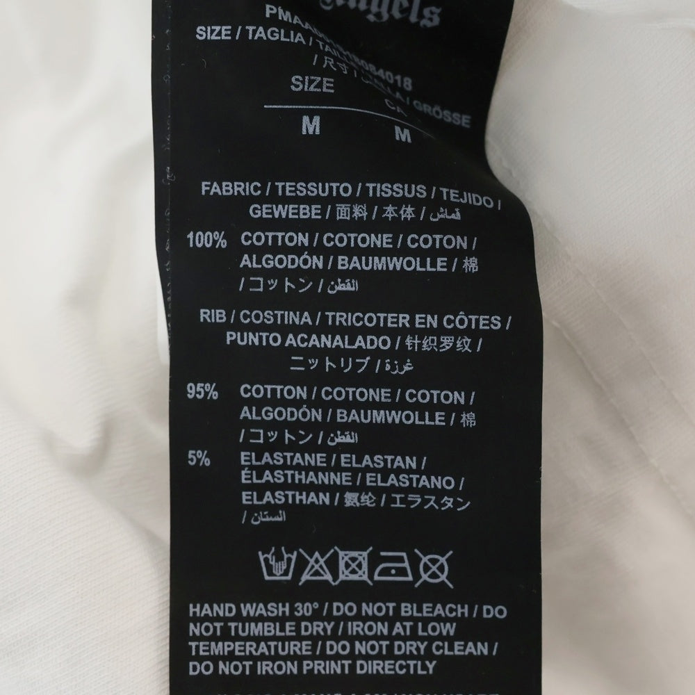 Palm Angels(パームエンジェルス) フォトプリント クルーネック 半袖Tシャツ カットソー ホワイト PMAA001S18084018