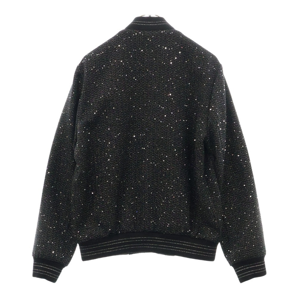 SAINT LAURENT PARIS(サンローランパリ) 20SS Bomber Jacket スパンコール ジップアップ ボンバー ジャケット ブルゾン ブラック 603482 Y1A02