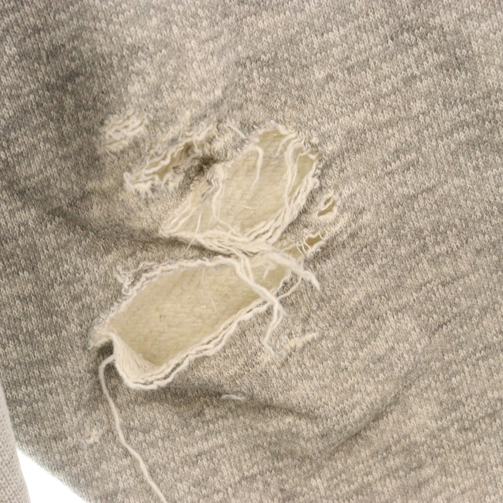 CHAMPION(チャンピオン) 70s VINTAGE REVERS WEAVE USMA ヴィンテージ 単色 青タグ後期 リバースウィーブ 染込みプリント Vガゼット スウェット トレーナー グレー