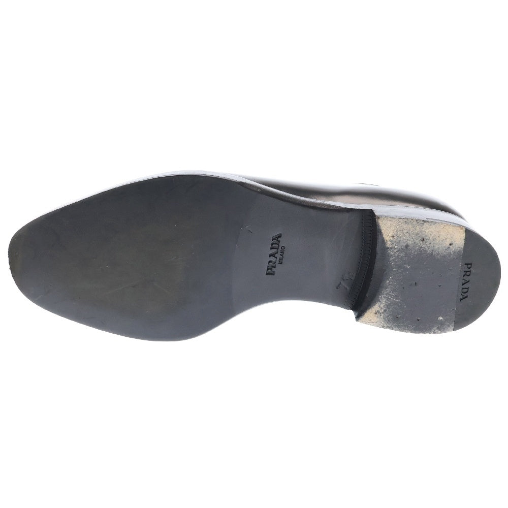 PRADA(プラダ) Brushed Leather Derby Shoes ブラッシュドレザー ローカットシューズ ドレスシューズ ローファー 革靴 ブラック 2EB200
