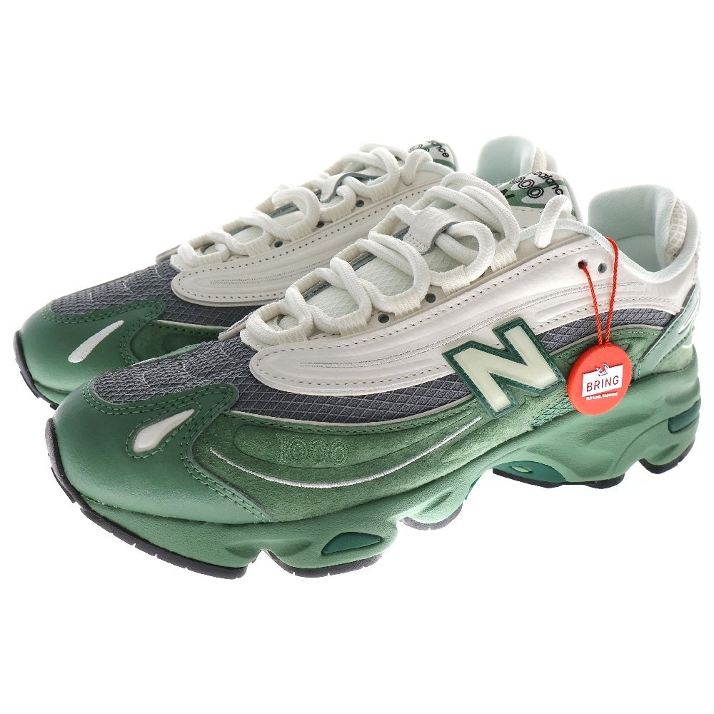 New Balance(ニューバランス) M1000MA スウェード メッシュ ローカットスニーカー グリーン/グレー US8.5/26.5cm