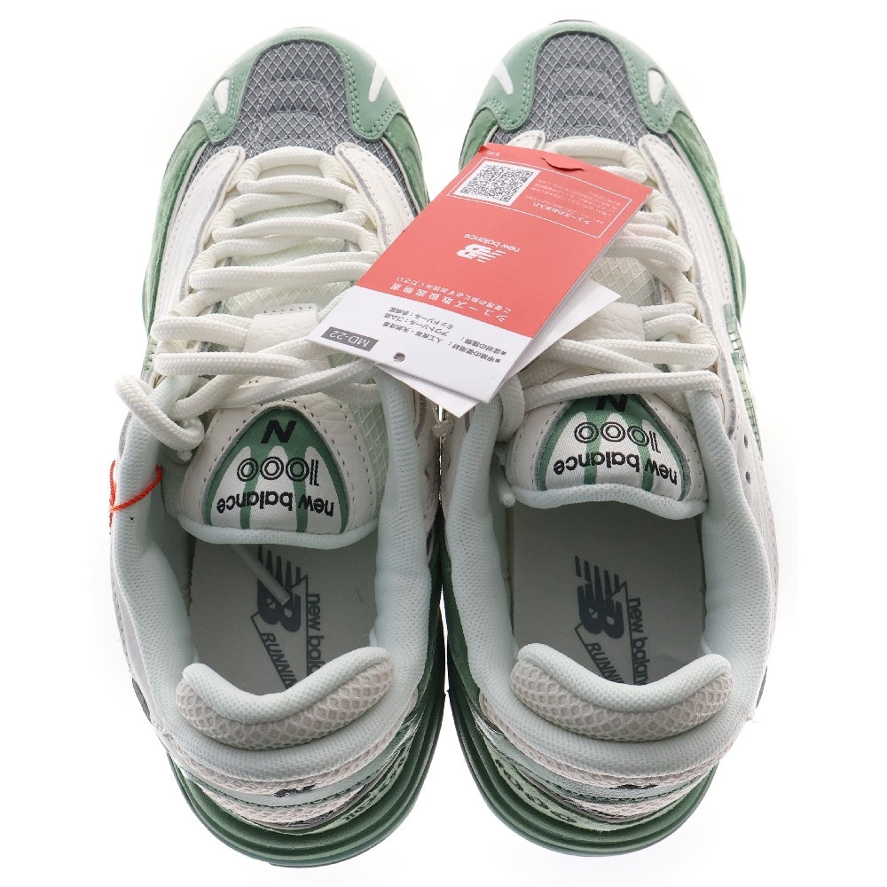 New Balance(ニューバランス) M1000MA スウェード メッシュ ローカットスニーカー グリーン/グレー US8.5/26.5cm