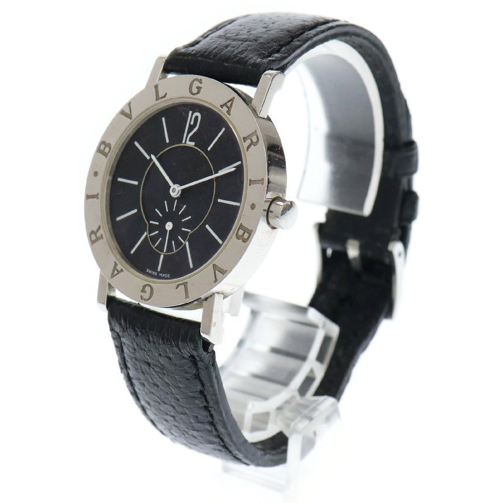 BVLGARI(ブルガリ) ブルガリブルガリ スモールセコンド クォーツ ステンレス 腕時計 ブラック/シルバー BB33SLPS