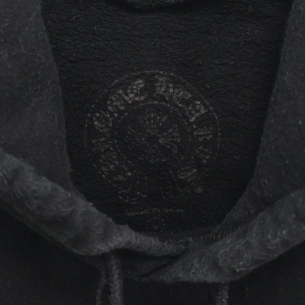 CHROME HEARTS(クロムハーツ) HORSESHOE PULLOVER HOODIE ホースシュー アームフローラル プリント スウェット プルオーバーパーカー ブラック