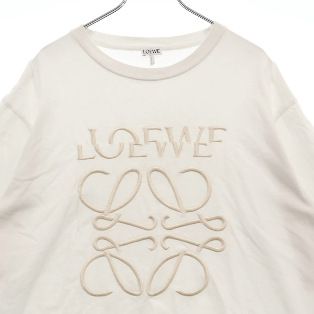LOEWE(ロエベ) アナグラム スプリットロゴ刺繍 半袖Tシャツ ホワイト H526Y22XAG