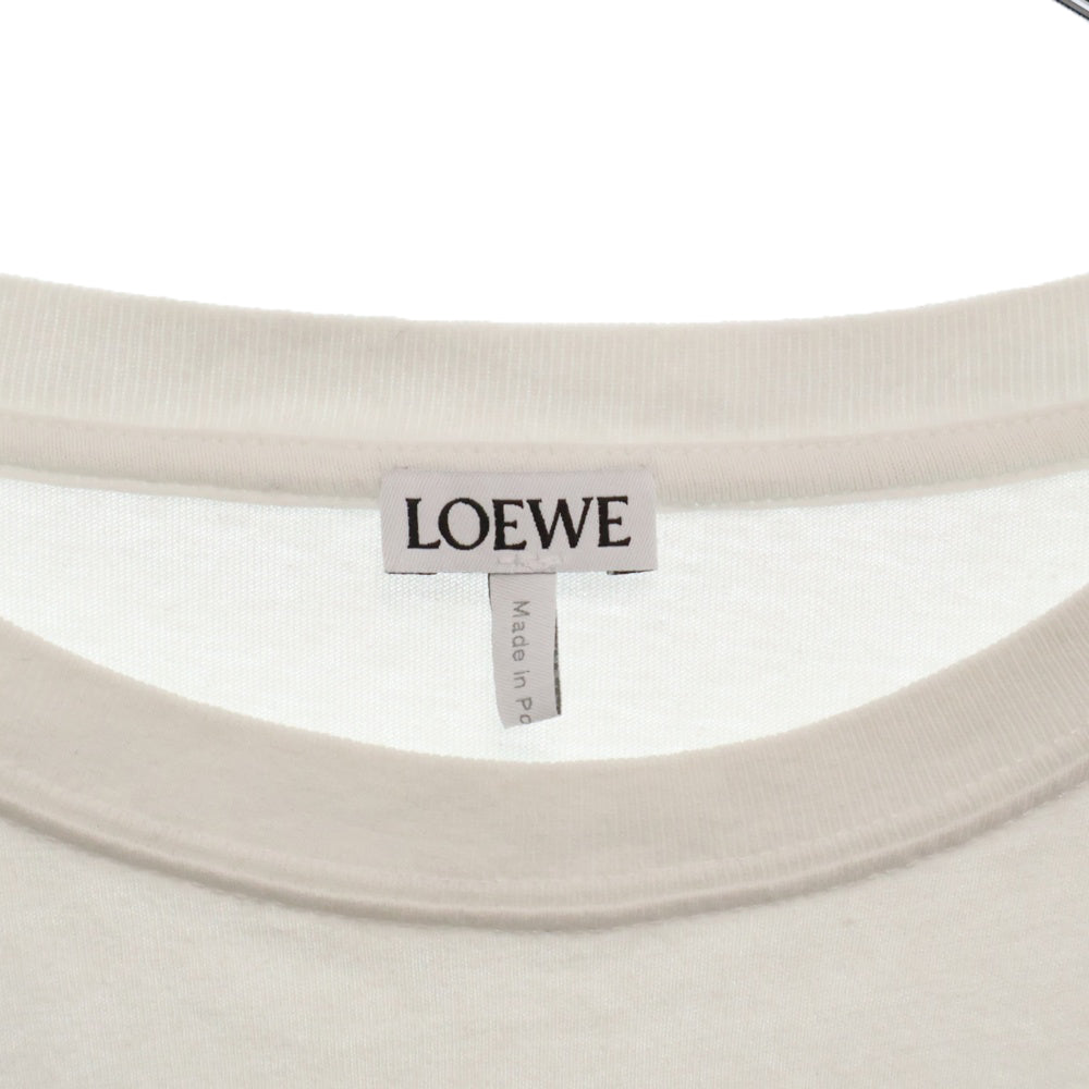 LOEWE(ロエベ) アナグラム スプリットロゴ刺繍 半袖Tシャツ ホワイト H526Y22XAG
