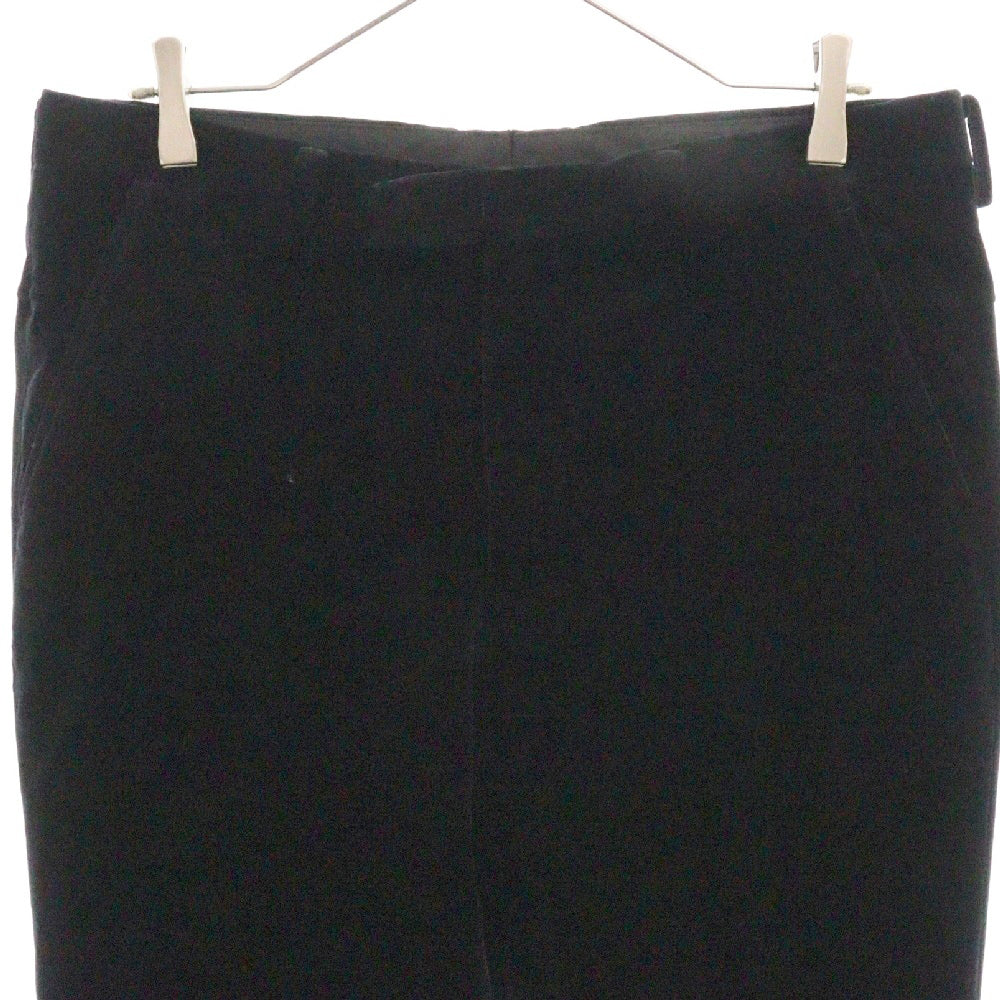 LANVIN(ランバン) ベロア スラックス ロングパンツ ブラック LA-MH-79805
