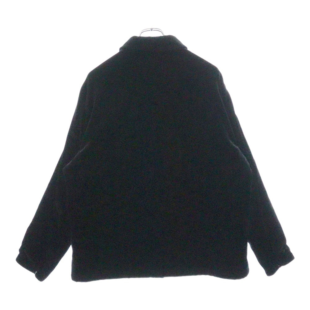 LANVIN(ランバン) ベロア スナップボタン ブルゾン ジャケット ブラック LA-6M-79587