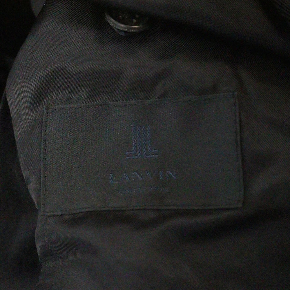 LANVIN(ランバン) ベロア スナップボタン ブルゾン ジャケット ブラック LA-6M-79587