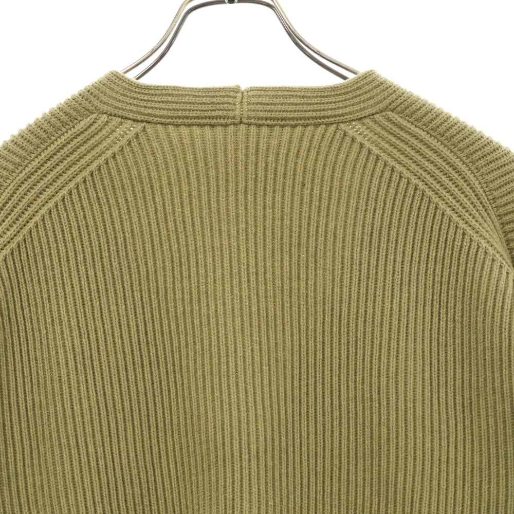 AURALEE(オーラリー) 22AW SUPER FINE WOOL RIB KNIT BIG CARDIGAN リブニット ビッグカーディガン ベージュ A22AC01RK