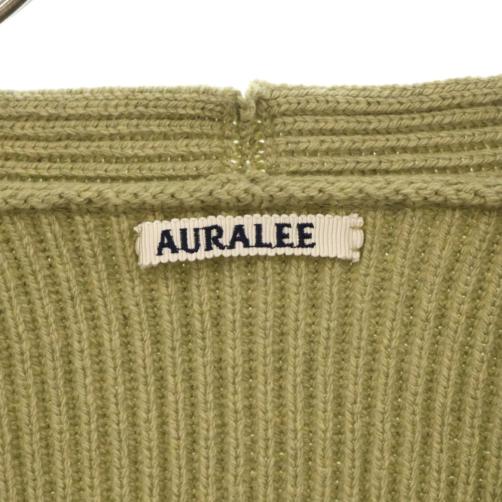 AURALEE(オーラリー) 22AW SUPER FINE WOOL RIB KNIT BIG CARDIGAN リブニット ビッグカーディガン ベージュ A22AC01RK