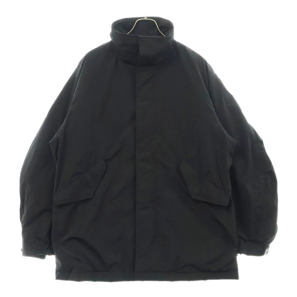 ATON(エイトン) TECHNO COTTON PADDED SHORT MODS COAT ナイロン 中綿 ショート モッズ コート ブラック 7074641