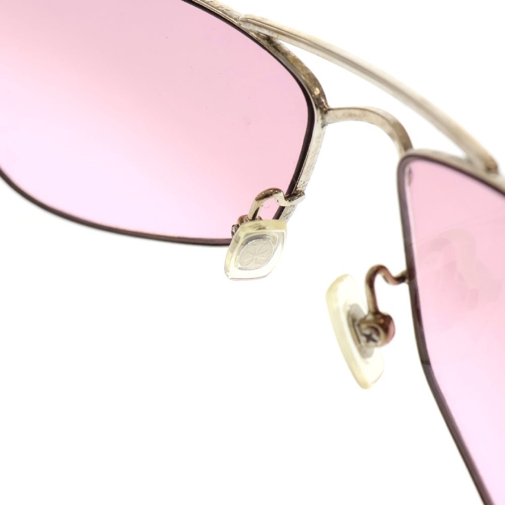 CHROME HEARTS(クロムハーツ) LITTLE RED DRIOT CHプラスレザーテンプルメタルフレームサングラス アイウェア ピンク/シルバー