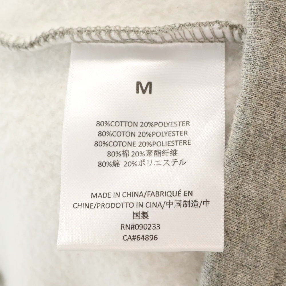 FOG Essentials(エフオージー エッセンシャルズ) Flocky Back Logo Sweat Pullover Parka フロッキーバックロゴ スウェットプルオーバーパーカー グレー