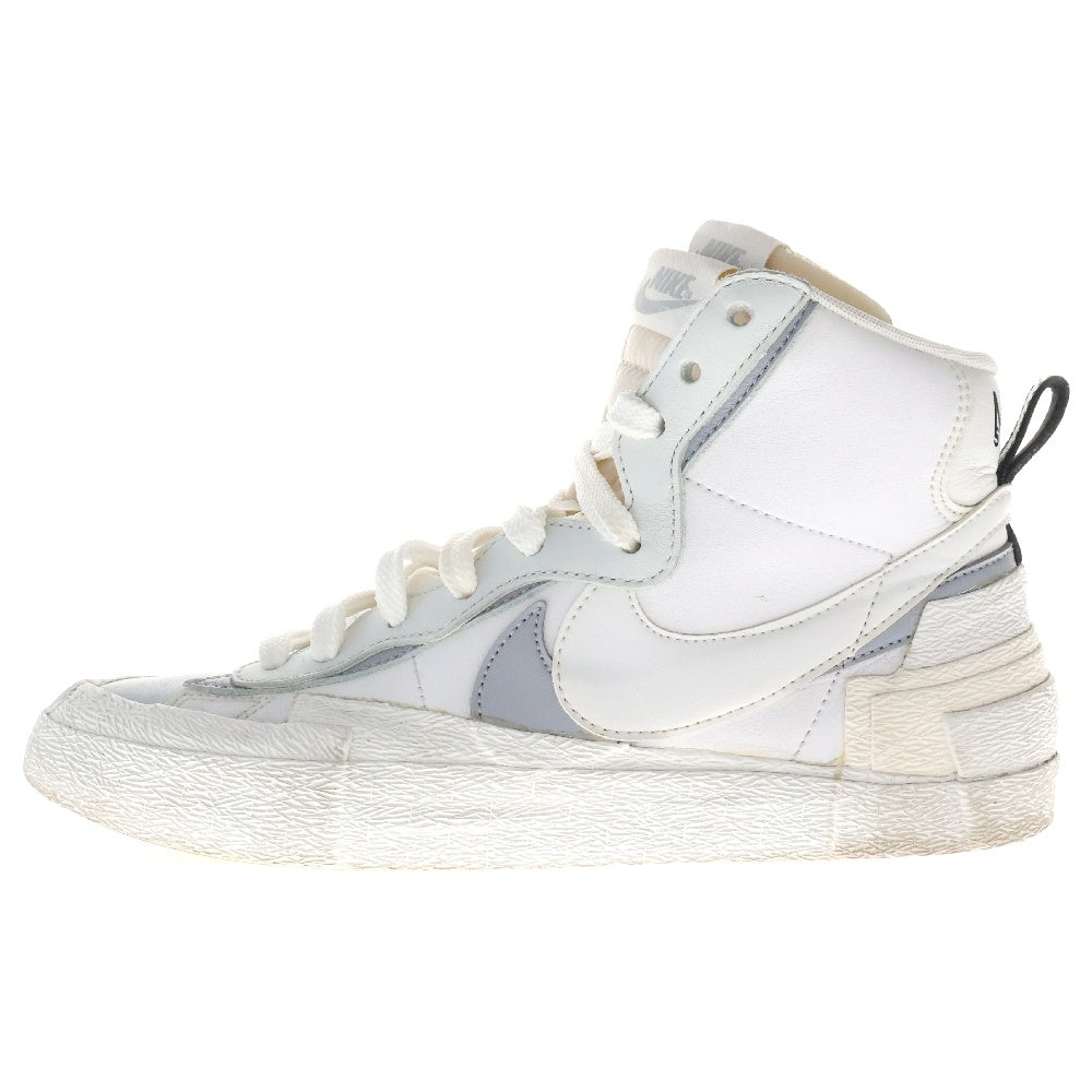 NIKE(ナイキ) ×sacai BLAZER MID サカイ ブレーザー ミッドカットスニーカー ホワイト US8.5/26.5cm BV0072-100