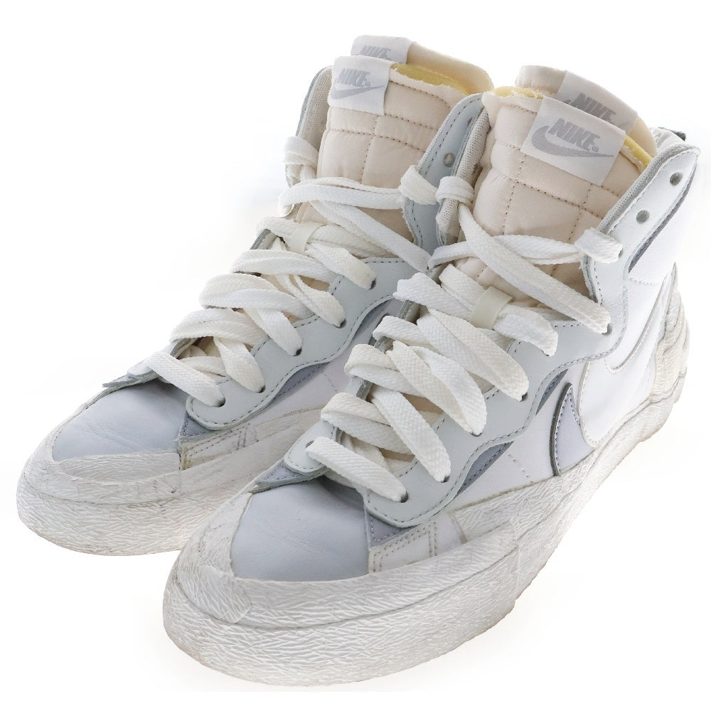 NIKE(ナイキ) ×sacai BLAZER MID サカイ ブレーザー ミッドカットスニーカー ホワイト US8.5/26.5cm BV0072-100