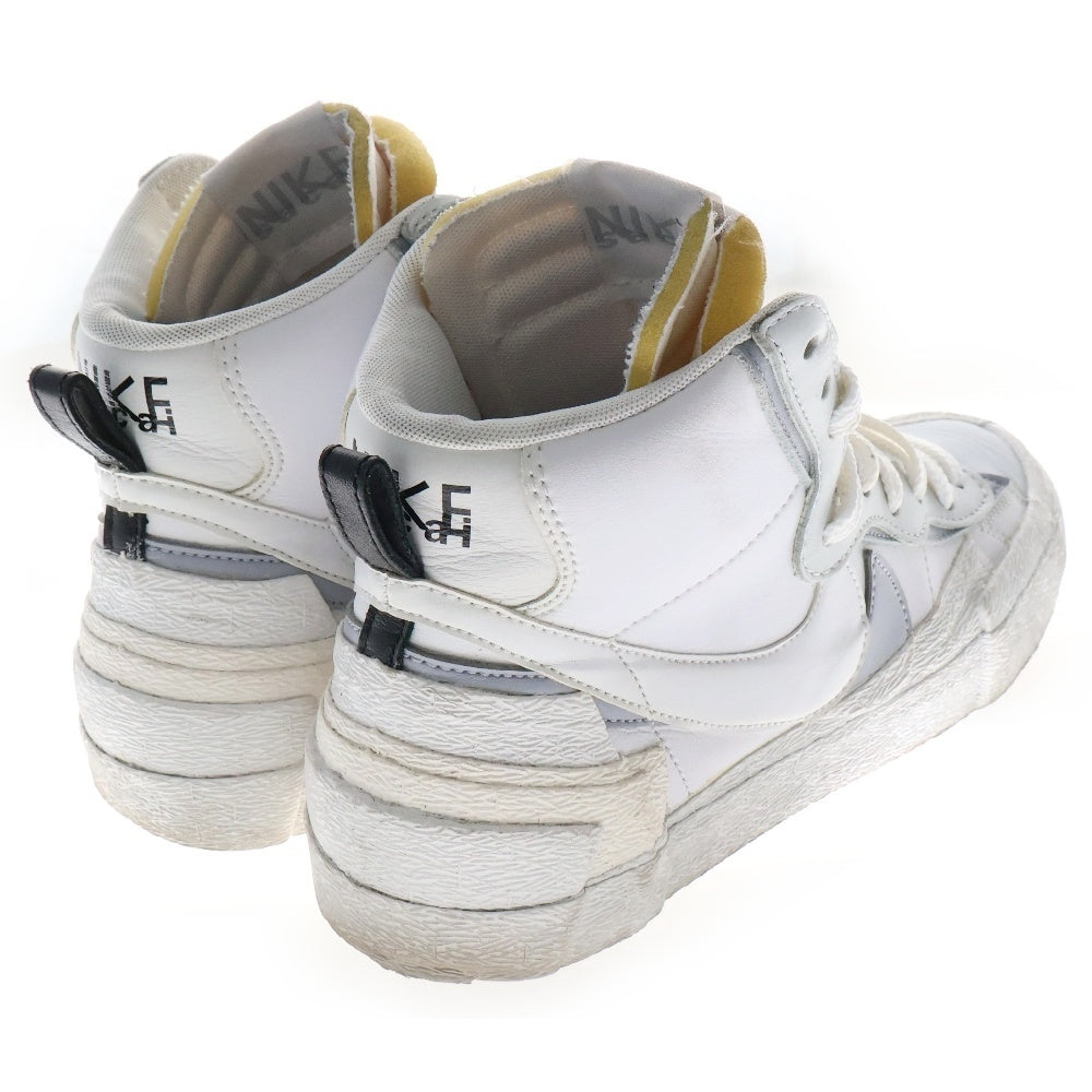 NIKE(ナイキ) ×sacai BLAZER MID サカイ ブレーザー ミッドカットスニーカー ホワイト US8.5/26.5cm BV0072-100