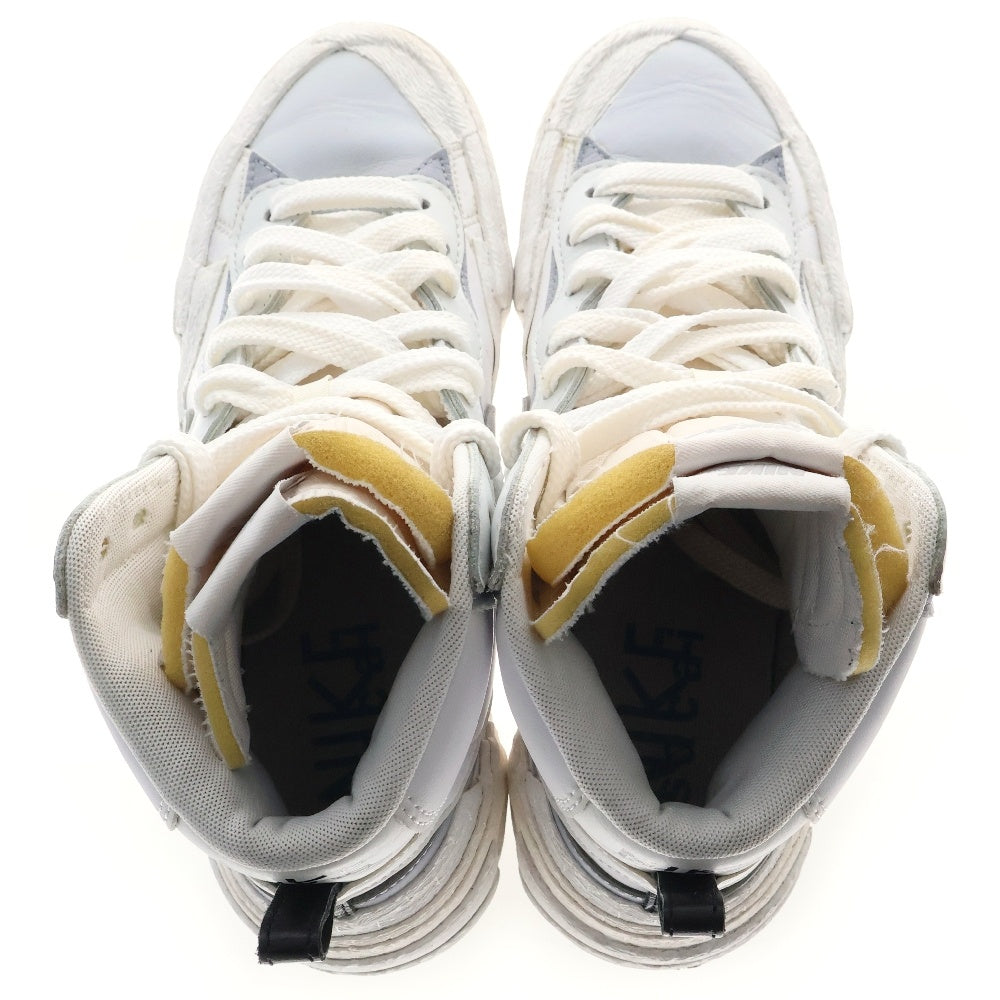 NIKE(ナイキ) ×sacai BLAZER MID サカイ ブレーザー ミッドカットスニーカー ホワイト US8.5/26.5cm BV0072-100