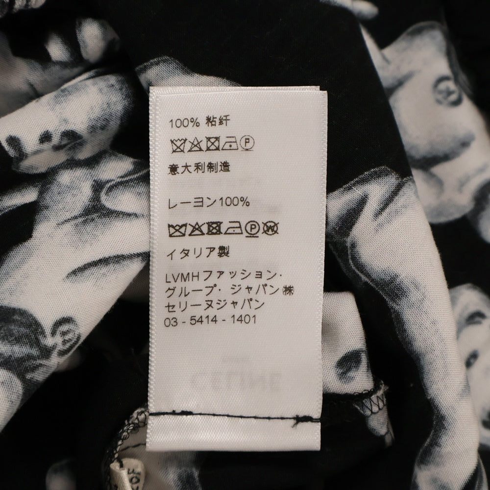 CELINE(セリーヌ) 22SS AMY DORIAN エイミードリアンブレインオンドッグロングパンツ ブラック/ホワイト レディース 2P630307Q