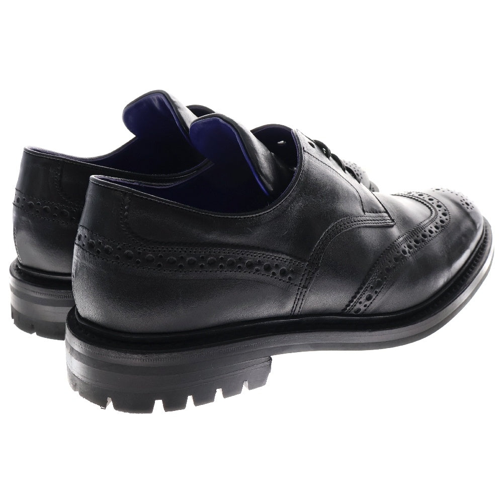 BURBERRY(バーバリー) ×Trickers DEVON トリッカーズ デヴォン ウィングチップ ダービー ドレス レザーシューズ ブラック 8075727