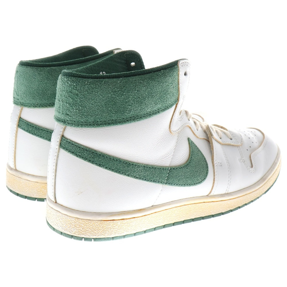 NIKE(ナイキ) ×A MA MANIERE JORDAN AIRSHIP GREEN STONE アママニエール ジョーダン エアシップ ハイカットスニーカー ホワイト/グリーン US12/30cm FQ2942-100