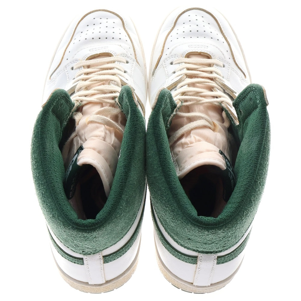 NIKE(ナイキ) ×A MA MANIERE JORDAN AIRSHIP GREEN STONE アママニエール ジョーダン エアシップ ハイカットスニーカー ホワイト/グリーン US12/30cm FQ2942-100
