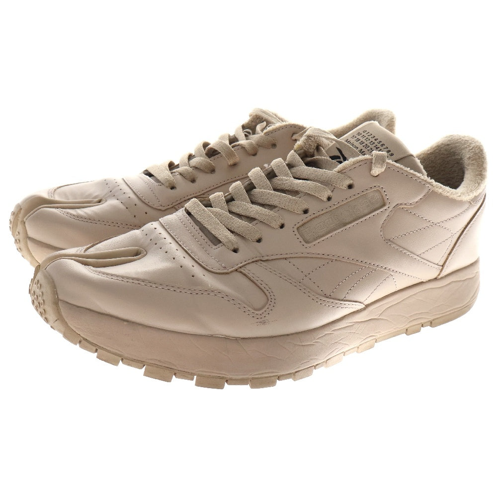 Maison Margiela 22(メゾンマルジェラ) ×Reebok CLASSIC LEATHER TABI リーボック クラシックレザー タビ ローカットスニーカー ベージュ US10.5/28.5cm GX5141